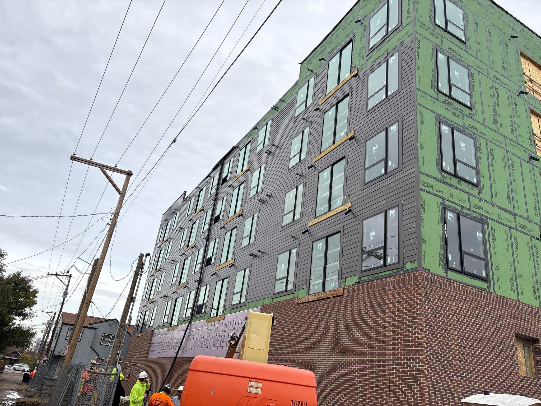 construction site of Boho Flats in Omaha