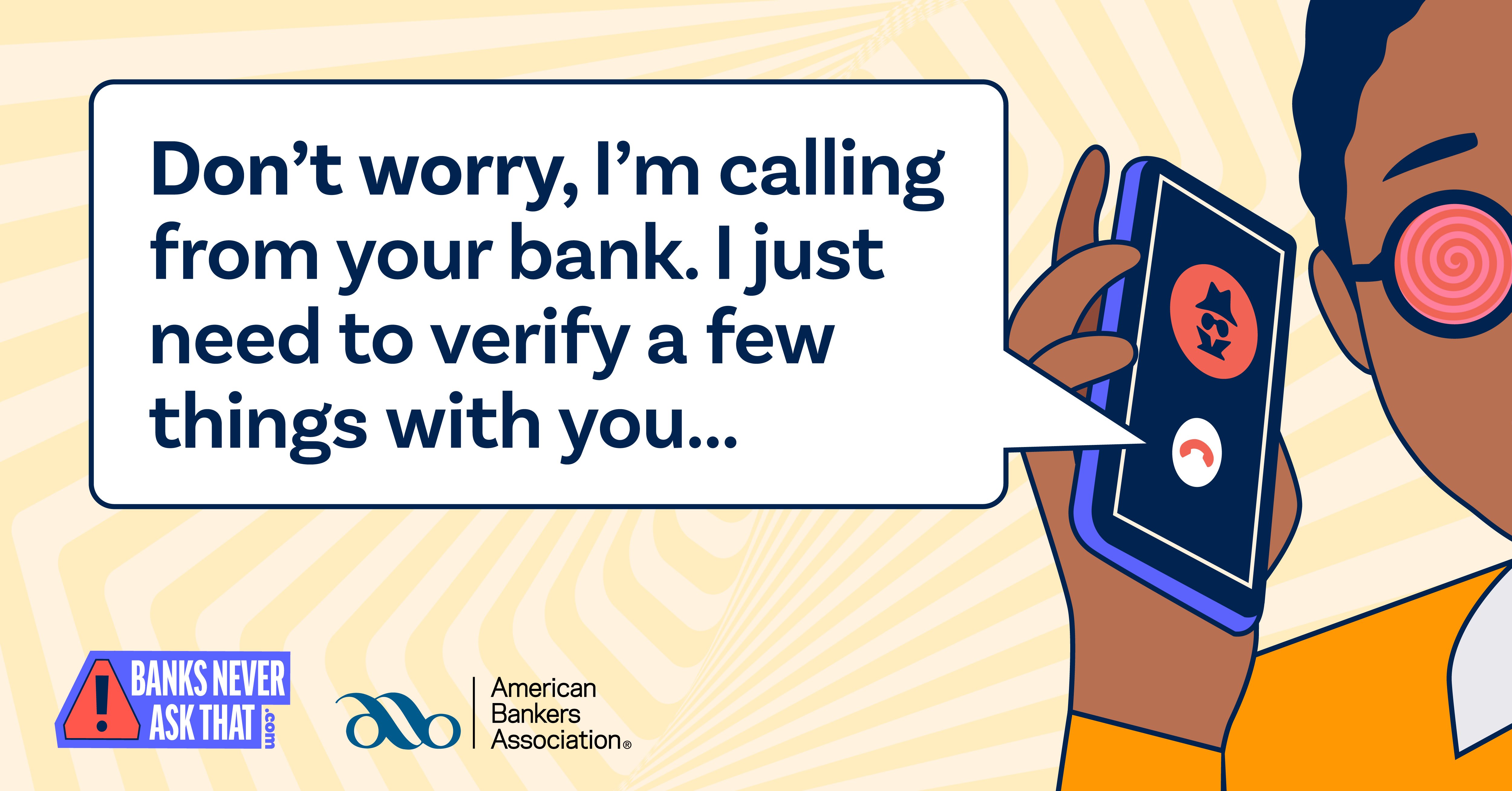 Banks Never Ask That banner