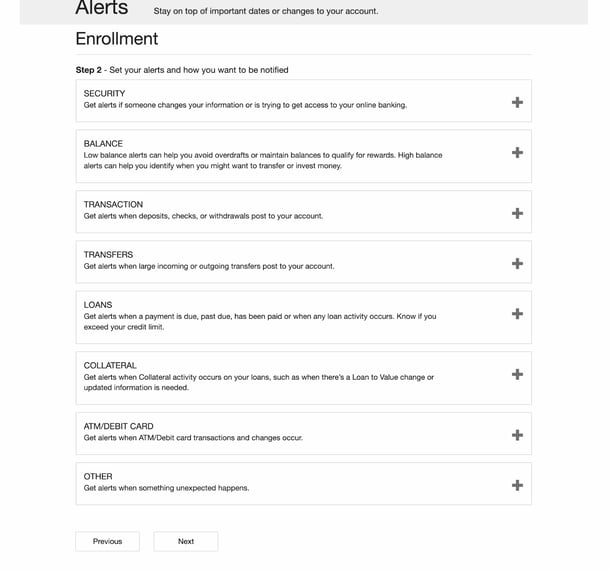 HB Alerts - Alert options
