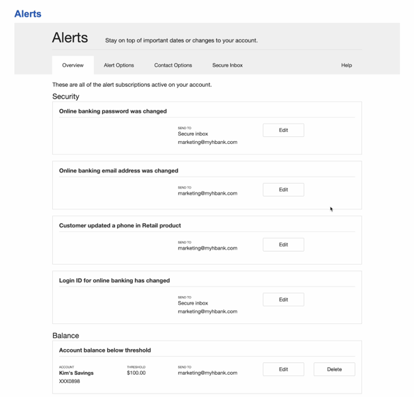 HB Alerts - Alert Overview