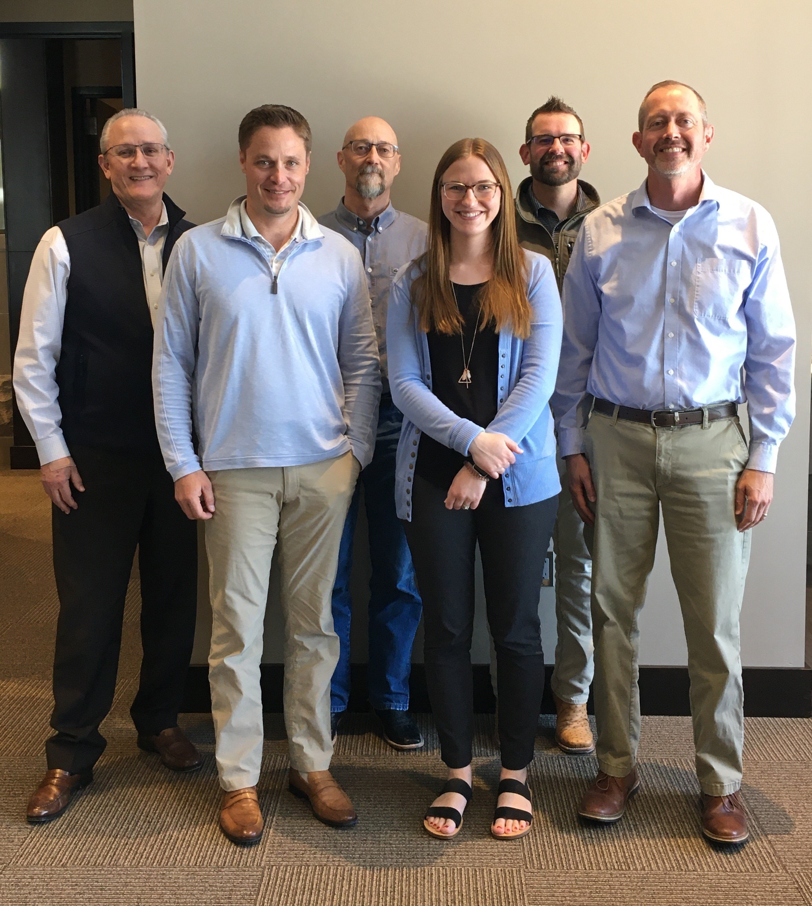 John Wilkins, Jed True, Don Jividen, Emilie Schardt, Steve Anderson and Dennis Ferguson