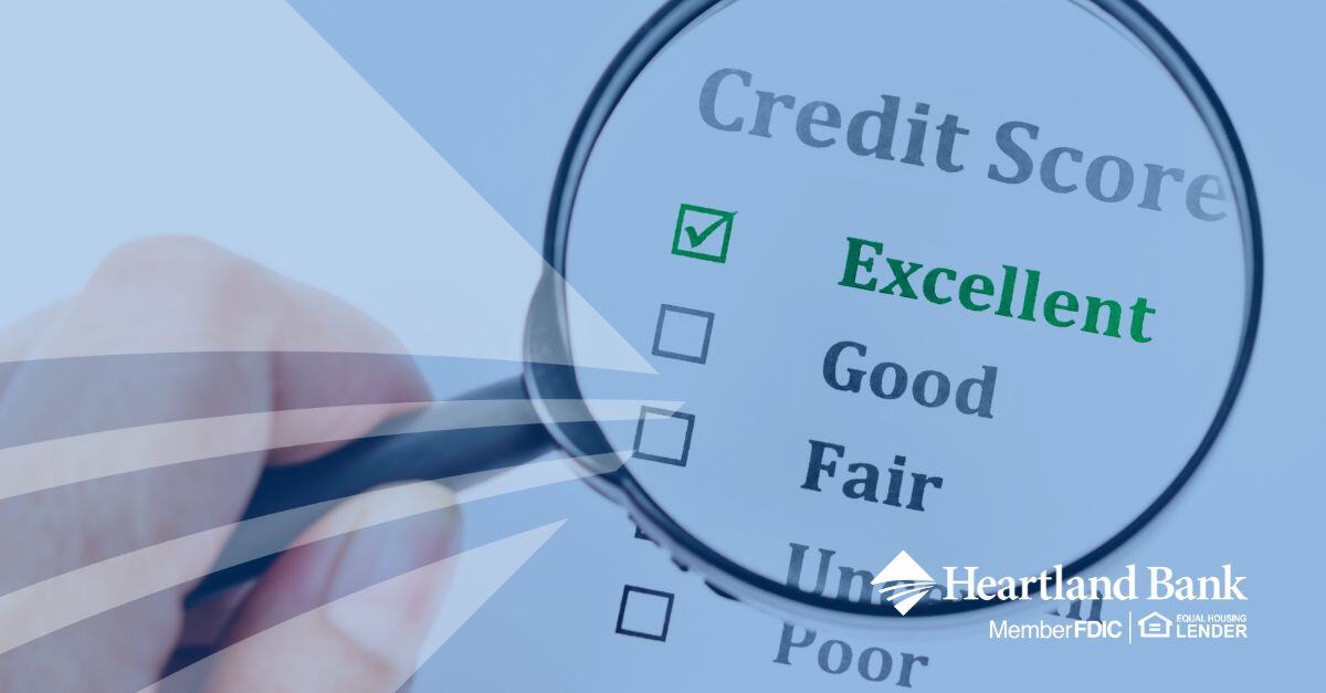 magnifying glass on Credit Score