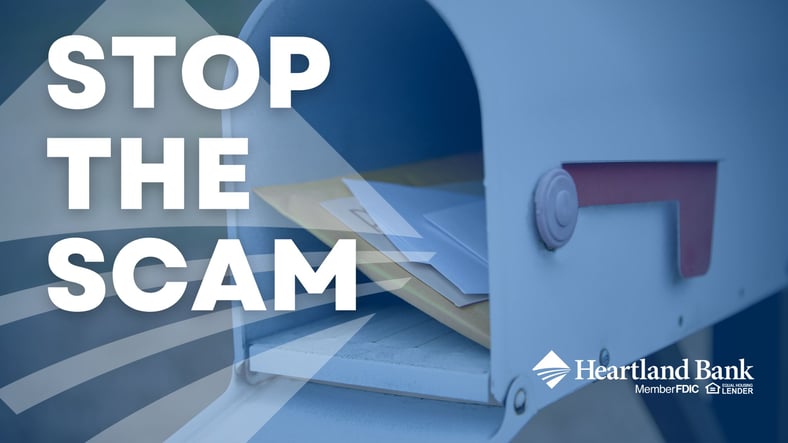 Stop the Scam, open mailbox with mail inside
